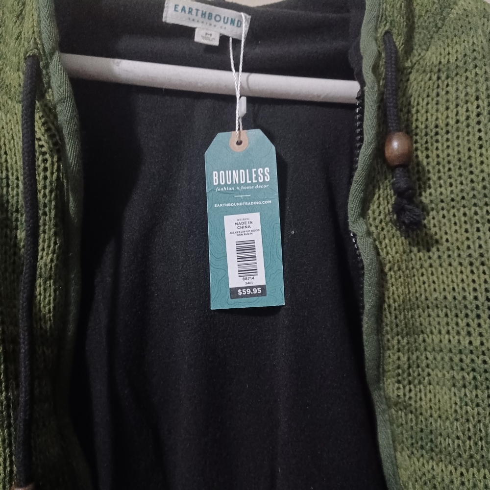 EARTHBOUND Olive Textured Jacket - Picture 3 of 8